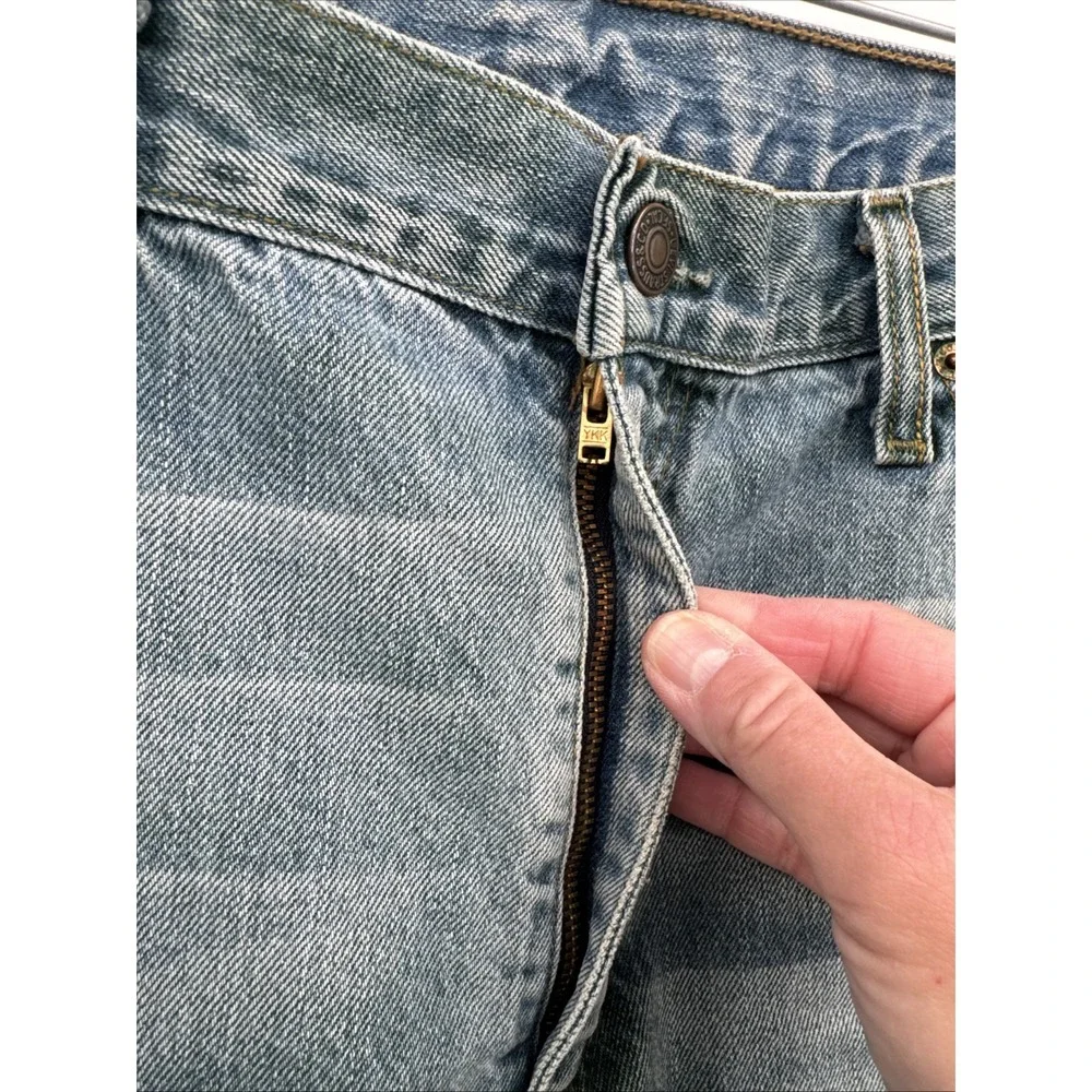 Vintage LEVI'S Men 507 04 Regular Straight‎ Jeans Size W36 34L Unique Fade